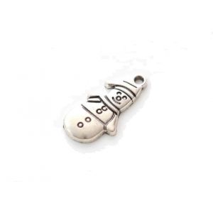 Zawieszka metalowa Charms ScrapBerry's Bałwan, 25mm